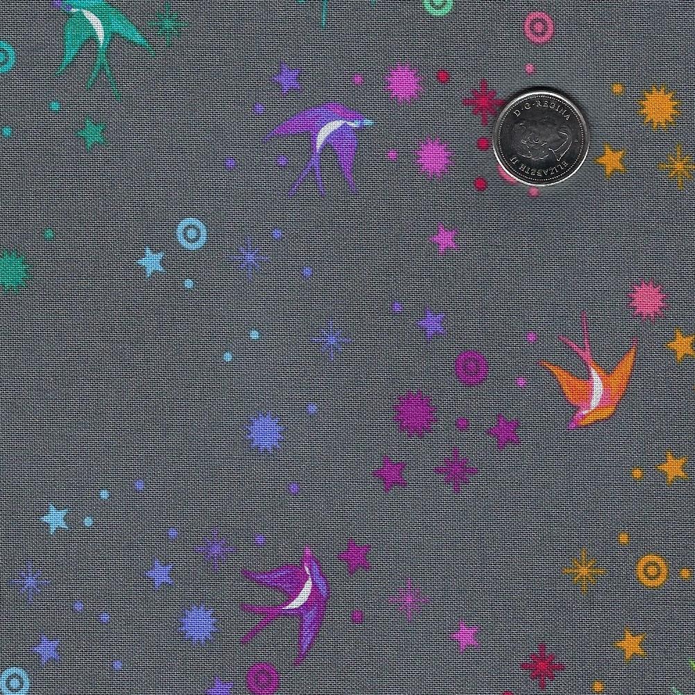 True Colors Graywork by Tula Pink for Free Spirit - Shadow Fairy Dust