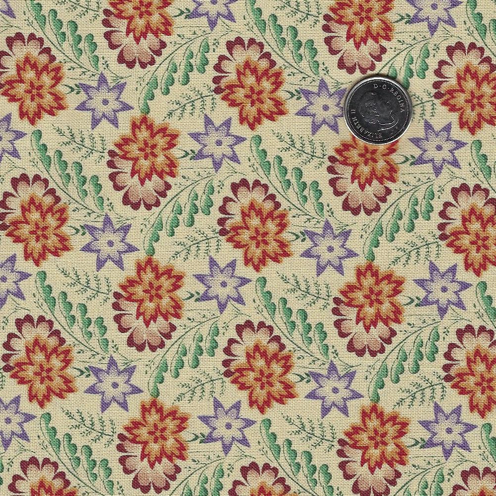 Heartstone par Lynn Wilder pour Marcus Fabrics - Background Cream Jubilee