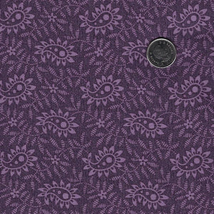 Heartstone par Lynn Wilder pour Marcus Fabrics - Purple Tone on Tone Spiceberry
