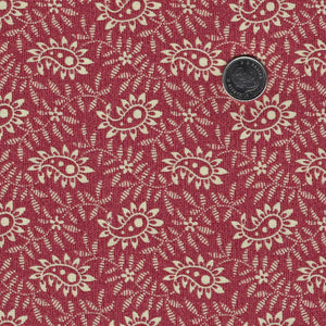 Heartstone par Lynn Wilder pour Marcus Fabrics - Background Red Spiceberry