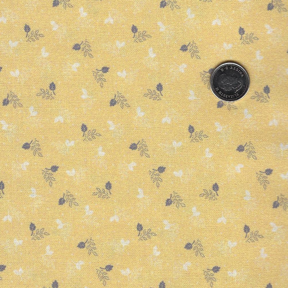 Laurel Ridge par Lynn Wilder pour Marcus Fabrics - Background Yellow Parchment