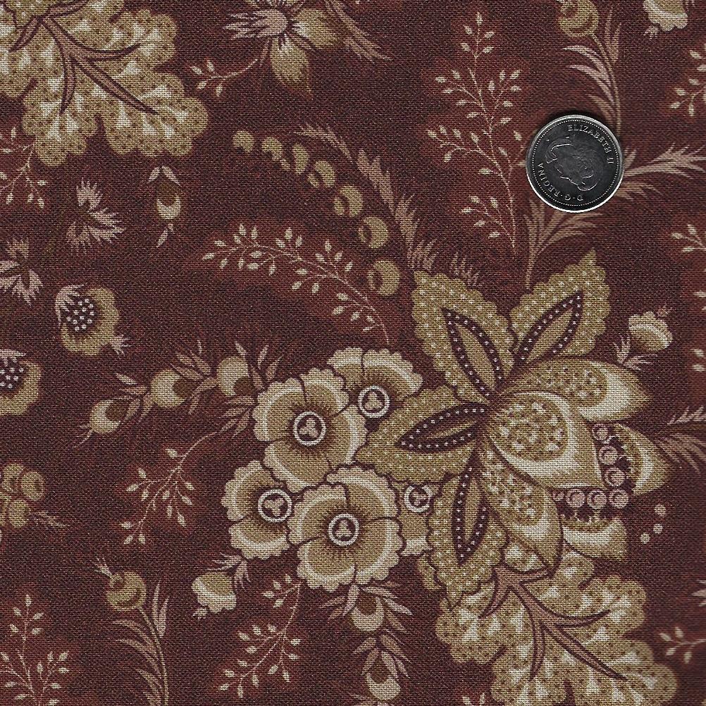 Arabella by Carrie Quinn and Katie Solberg for Marcus Fabrics - Background Brown Jacobean
