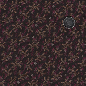 Arabella by Carrie Quinn and Katie Solberg for Marcus Fabrics - Background Brown Mini Trellis