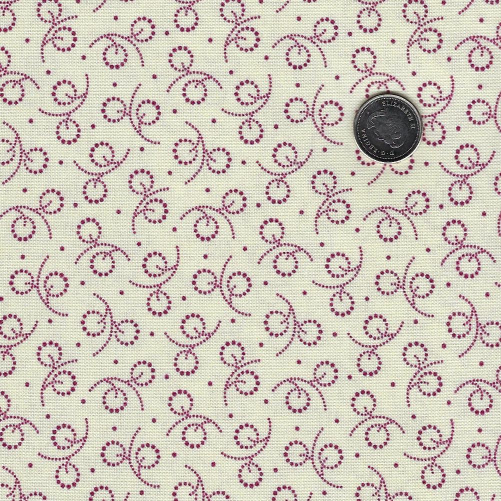 Arabella by Carrie Quinn and Katie Solberg for Marcus Fabrics - Background Cream Dotted Circles