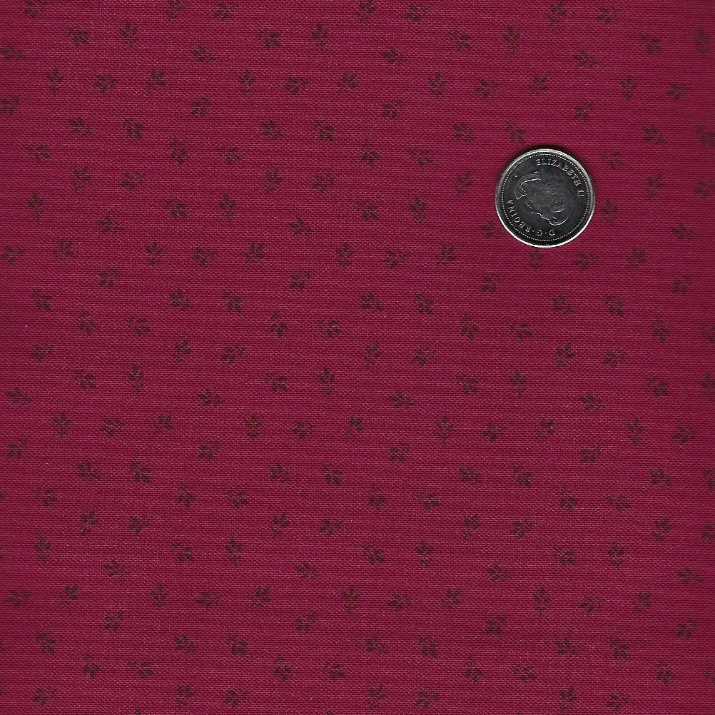 Arabella by Carrie Quinn and Katie Solberg for Marcus Fabrics - Red Tone on Tone Tiny Tri-Leaf