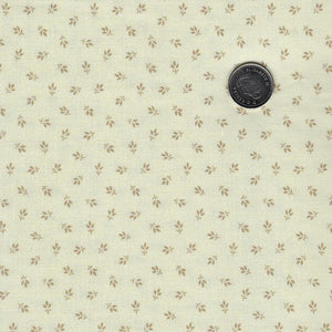 Arabella by Carrie Quinn and Katie Solberg for Marcus Fabrics - Cream Tone on Tone Tiny Tri-Leaf