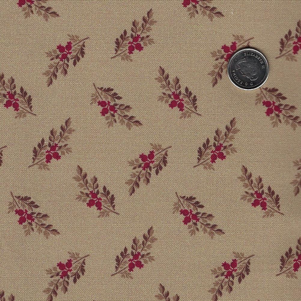 Arabella by Carrie Quinn and Katie Solberg for Marcus Fabrics - Background Tan Sprig