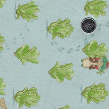 Charger l'image dans la galerie, Peter Rabbit and Benjamin Bunny par Beatrix Potter pour Riley Blake Designs - Background Blue Lettuce Patch
