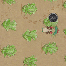 Charger l'image dans la galerie, Peter Rabbit and Benjamin Bunny par Beatrix Potter pour Riley Blake Designs - Background Tan Lettuce Patch
