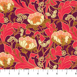 Wild Abandon by Heather Bailey for Figo Fabrics - Background Plum Wanderlust