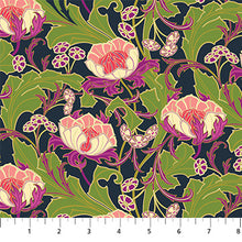 Charger l&#39;image dans la galerie, Wild Abandon par Heather Bailey pour Figo Fabrics - Background Midnight Wanderlust
