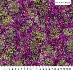 108 Inches Wide Backing - Bliss by Northcott - Heather Purple/Green