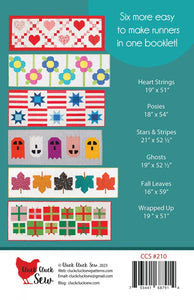 Modern Holiday - Table Runners by Cluck Cluck Sew - 2 Volumes