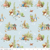 Peter Rabbit and Benjamin Bunny by Beatrix Potter for Riley Blake Designs - Background Blue Main