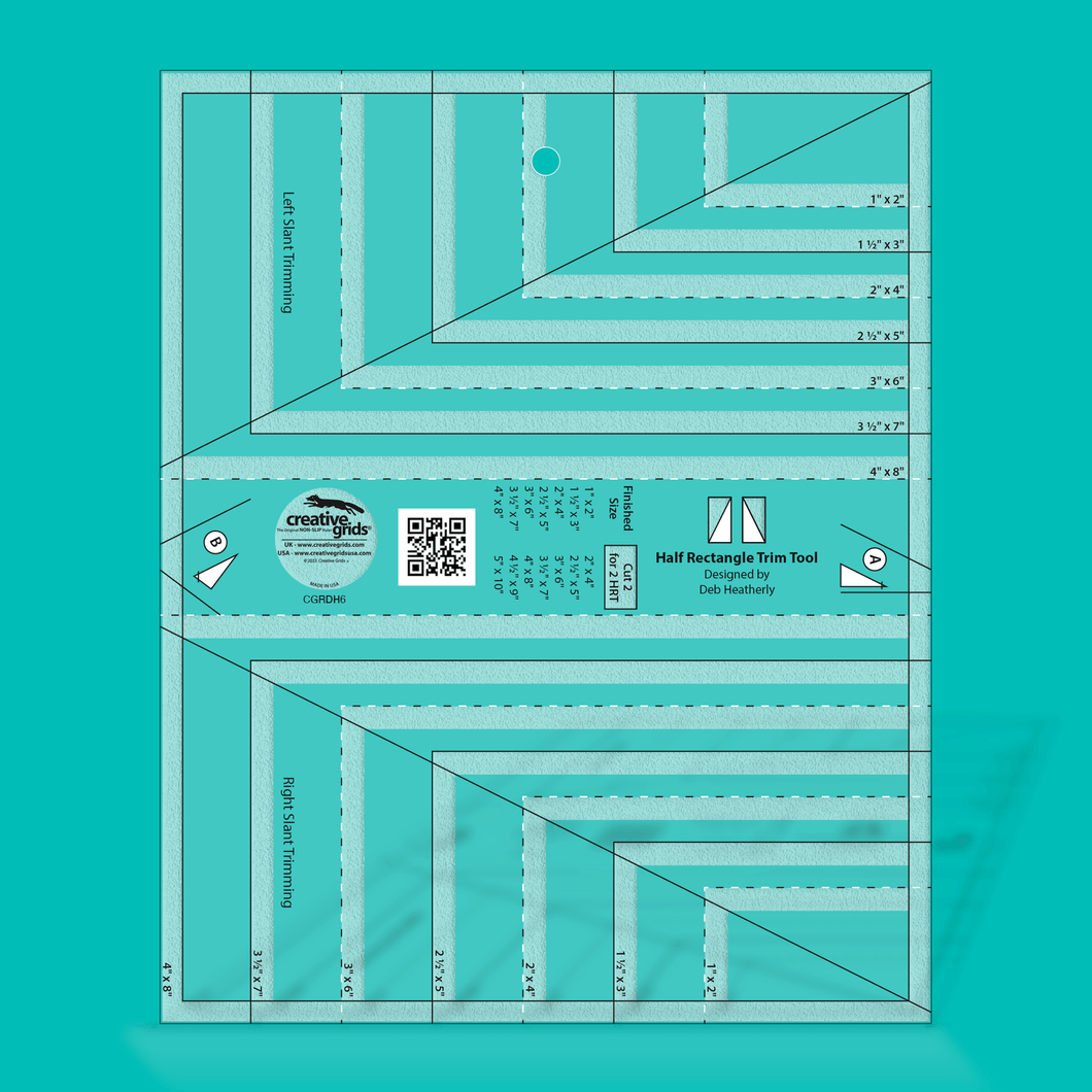 Creative Grids - Non-Slip Half Rectangle Trim Tool