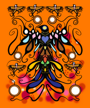 Charger l'image dans la galerie, Supporting Each Other par Cody James Houle pour International Textiles - Background Orange Panel
