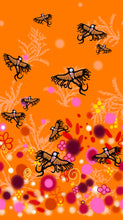 Load image into Gallery viewer, Supporting Each Other by Cody James Houle for International Textiles - Border Print Background Orange
