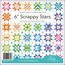 Load image into Gallery viewer, Scrappy Stars by Leila Gardunia - 2 Block Sizes
