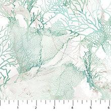 Load image into Gallery viewer, Sea Breeze by Deborah Edwards and Melanie Samra for Northcott - Background Seafoam Coral

