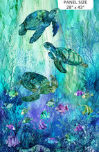Load image into Gallery viewer, Coral Reef by Deborah Edwards and Melanie Samra for Northcott - Background Turquoise Panel
