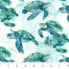 Charger l'image dans la galerie, Coral Reef par Deborah Edwards and Melanie Samra pour Northcott - Background White Turtles
