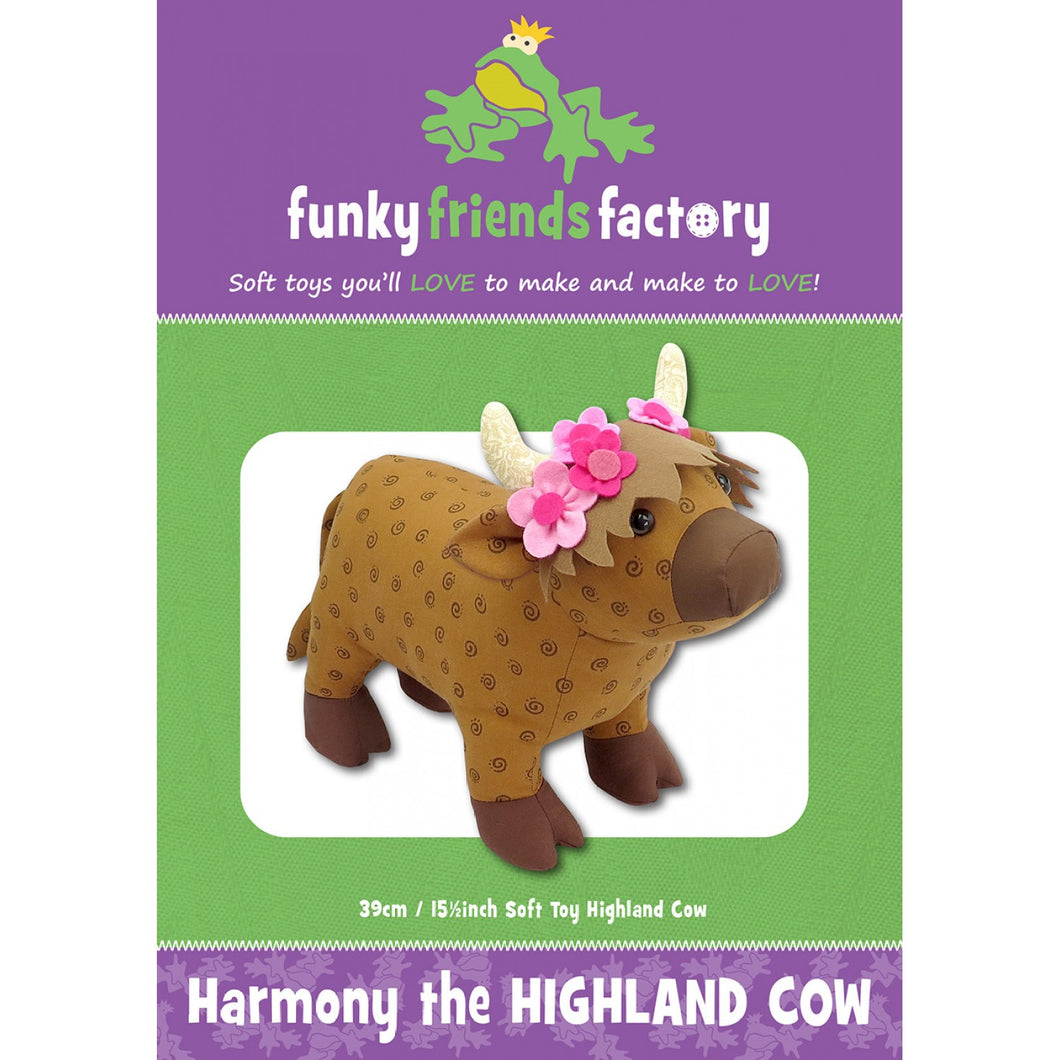 Harmony the Highland Cow par Funky Friends Factory