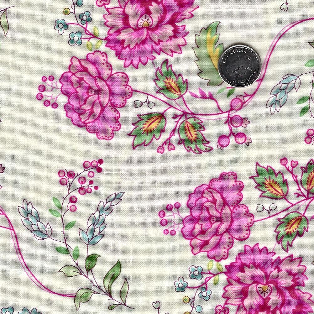 Future Heirlooms by EQP Textiles - Background Cotton Bouquet
