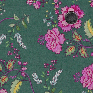 Future Heirlooms by EQP Textiles - Background Duck Egg Bouquet
