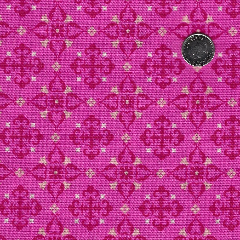 Future Heirlooms par EQP Textiles - Background Fuchsia Saudade