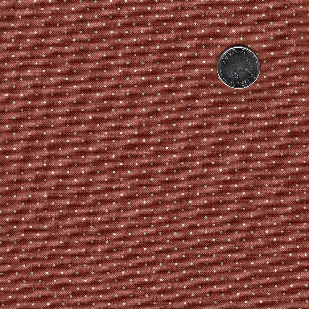 Future Heirlooms by EQP Textiles - Background Chestnut Dotty