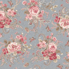 Load image into Gallery viewer, Meadow Blush by Maywood Studio - Background Blue Bouquet
