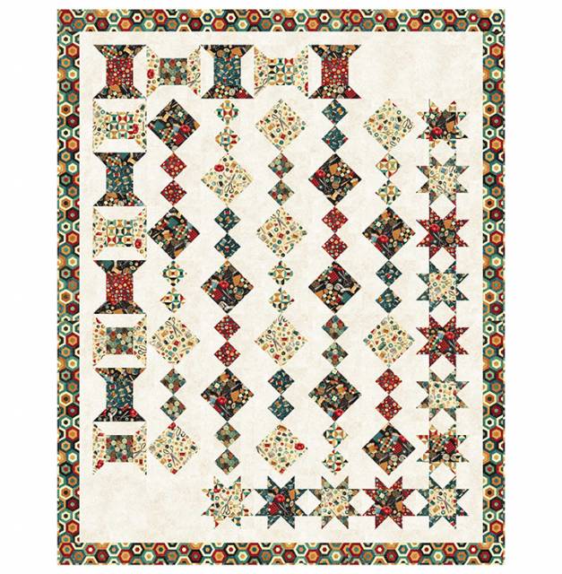 Quilt Kit - My Stitchin' Box Quilt by Ladeebug Design