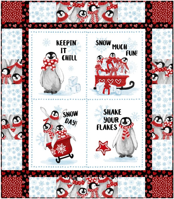 Kit de courtepointe - Penguin Party par Camelot Fabrics