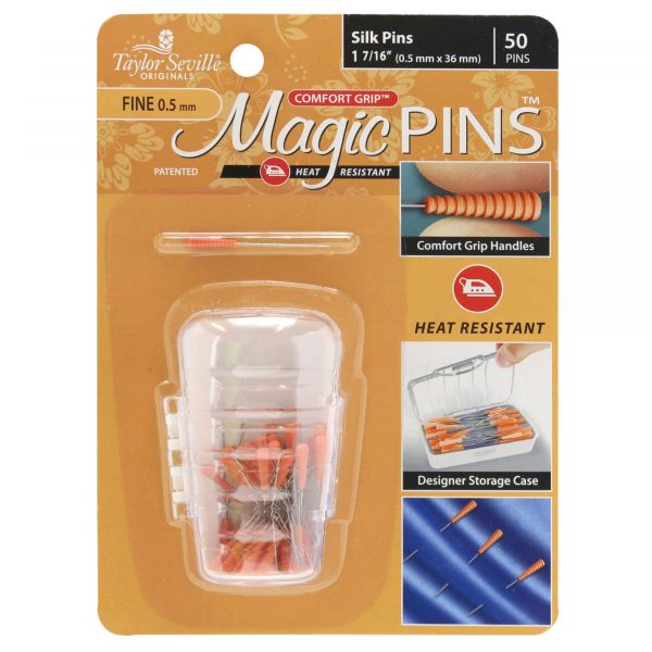 Magic Pins - Comfort Grip Silk Pins - Fine