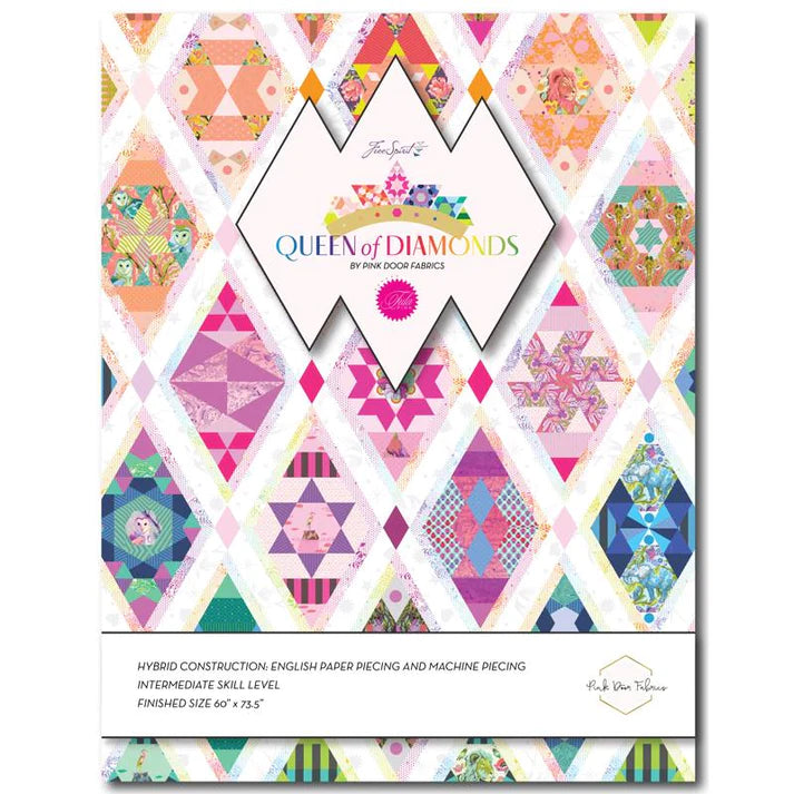 Queen of Diamonds par Pink Door Fabrics