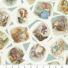 Load image into Gallery viewer, Peter Rabbit and Friends by Beatrix Potter for Riley Blake Designs - Background Blue Pictures
