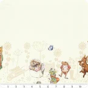 Peter Rabbit and Friends par Beatrix Potter pour Riley Blake Designs - Border Print Background Cloud