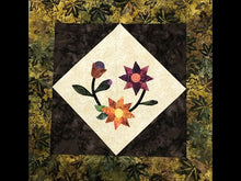 Charger et lire la vidéo dans la visionneuse de la Galerie, Applique Floral Block Quilt Along par Phyllis Moody pour Mad Moody Quilting Fabrics
