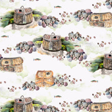 Charger l&#39;image dans la galerie, Daily Catch par Tracy Moad pour RJR Fabrics - Background Neutrals Fish Day
