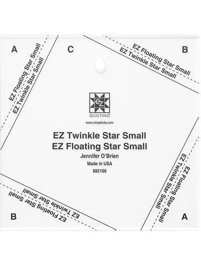 Sew Craft - Small Twinkle Star/Floating Star Ruler and Quilt Pattern ...