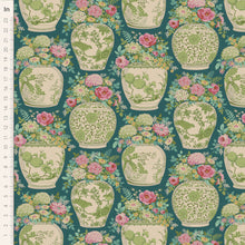 Load image into Gallery viewer, Chic Escape by Tilda Fabrics - Flowervase Petrol

