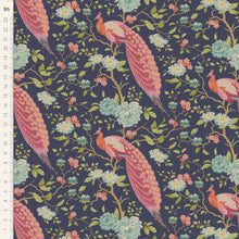 Load image into Gallery viewer, Chic Escape by Tilda Fabrics - Peacock Tree Navy Blue
