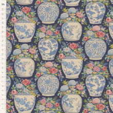 Load image into Gallery viewer, Chic Escape by Tilda Fabrics - Flowervase Navy Blue
