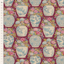 Charger l&#39;image dans la galerie, Chic Escape par Tilda Fabrics - Flowervase Maroon
