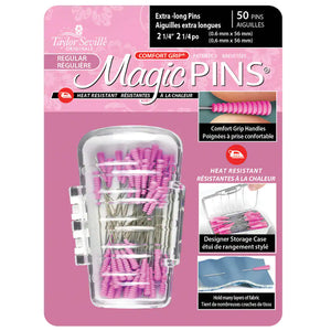 Magic Pins - Comfort Grip Extra-Long Pins - 2 Sizes