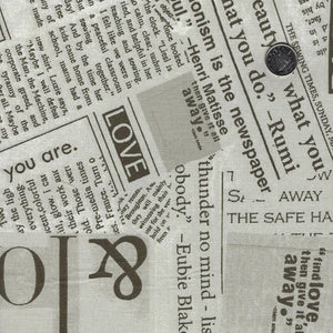 Endos large de 108 pouces - Newsprint par Windham - Spackle