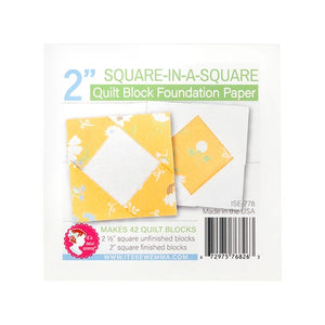 Quilt Block Foundation Paper - Square in a Square - 3 Sizes