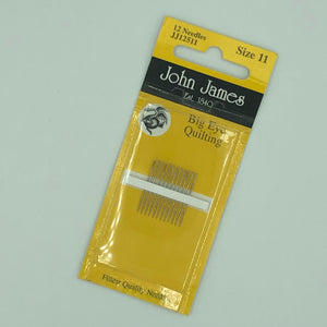 John James Big Eye Quilting Needles - 3 Sizes