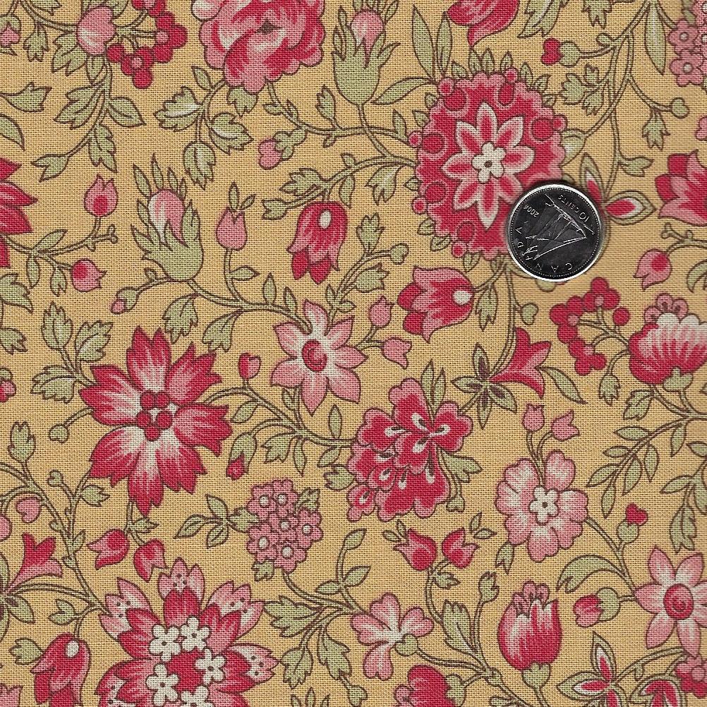 Jardin de Fleurs par French General pour Moda Giveryn Saffron Mad