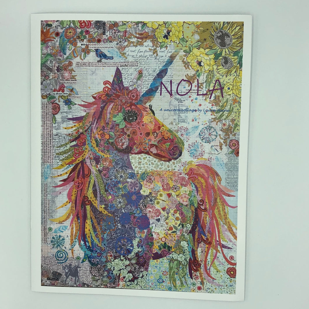 Nola... Unicorn Collage by Laura Heine